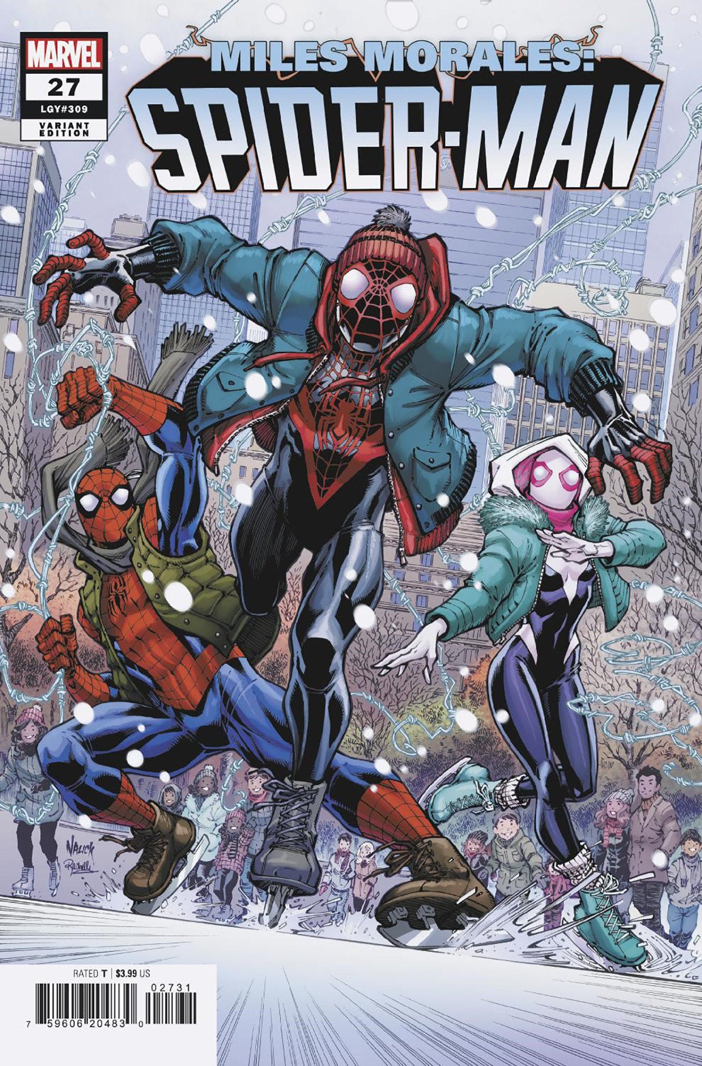 Miles Morales Spider-Man #27 Todd Nauck Winter Holiday Variant