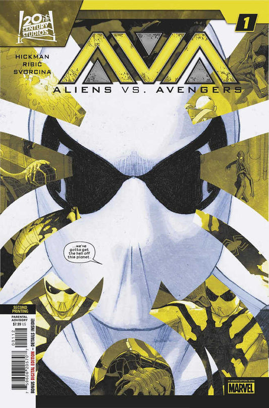 Aliens vs Avengers #1 (Of 4) 2nd Print Esad Ribic Variant