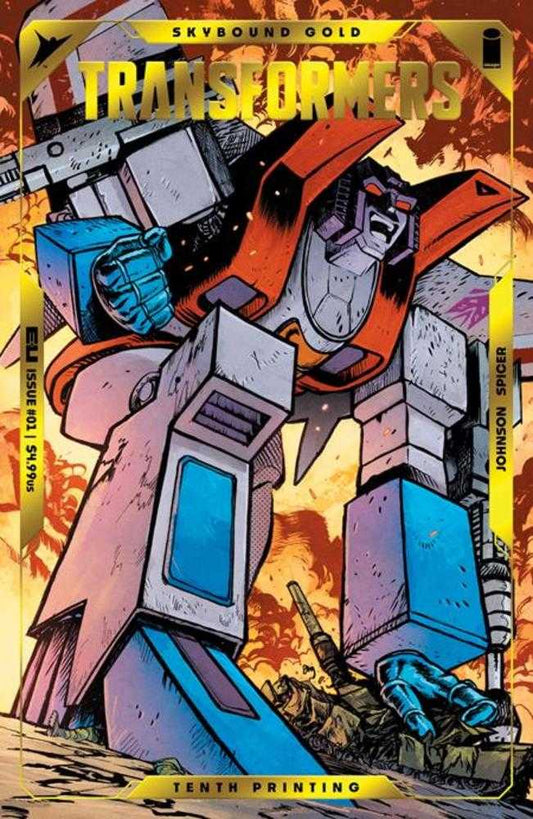 Transformers #1 10th Printing Cover B Starscream Foil Emboss
