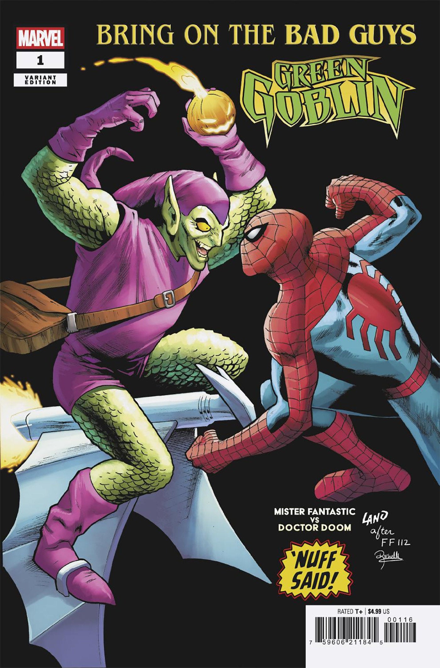 Bring On The Bad Guys: Green Goblin #1 Greg Land Nuff Said Variant